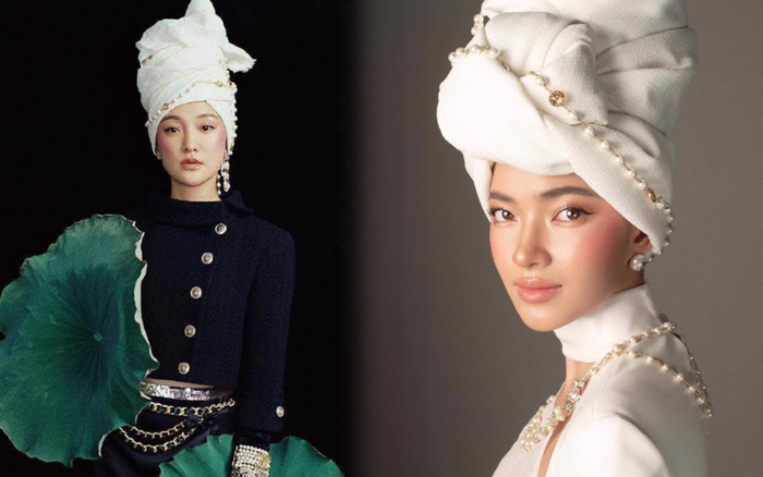 Châu Bùi bắt chước quấn khăn đầu như 'tứ đại hoa đán' Châu Tấn thu hút sự chú ý Ảnh 2