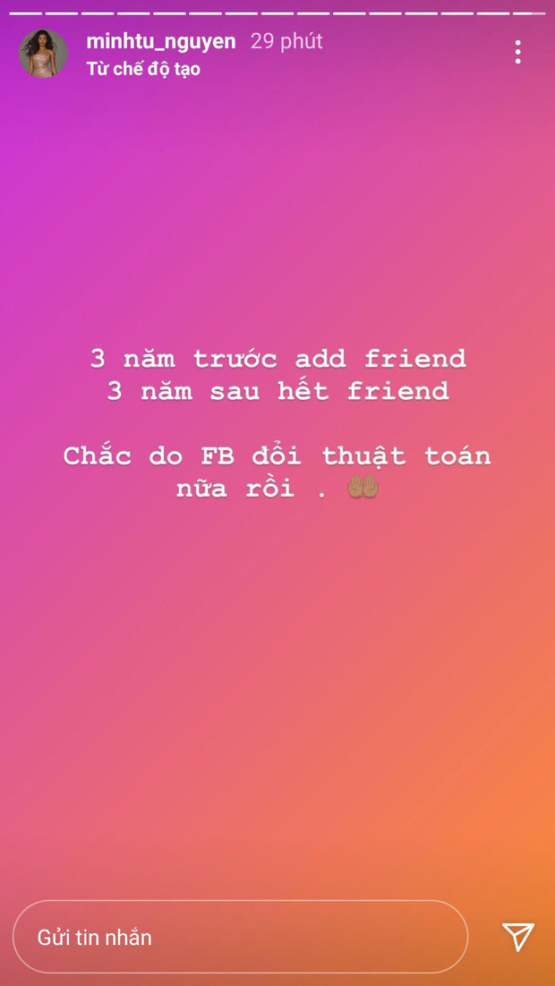 Minh Tú 'khịa' Hoàng Thùy liên quan đến câu chuyện bị nghi hủy kết bạn? Ảnh 4