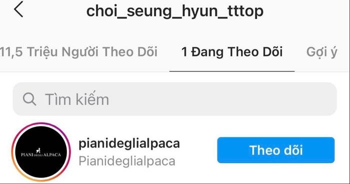 T.O.P bất ngờ gia nhập hội 'chỉ follow mình em': Danh tính đối tượng khiến ai cũng bất ngờ! Ảnh 2