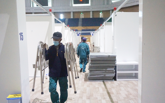 Chính thức tháo dỡ Bệnh viện dã chiến Tiên Sơn Đà Nẵng chi viện cho Hải Dương Ảnh 2
