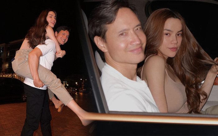Vợ chồng Hà Hồ - Kim Lý lãng mạn cõng nhau đi dạo phố đêm: Mừng cho họ đã tìm được tri kỷ của cuộc đời! Ảnh 2