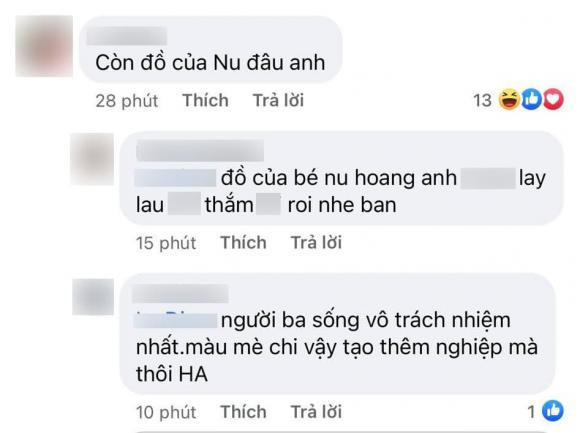 Theo đó nhiều người mỉa mai cho rằng Hoàng Anh đang 'làm màu' để thiên hạ thấy mình sống tình cảm trong khi con gái ruột ở gần nhất lại không chăm sóc