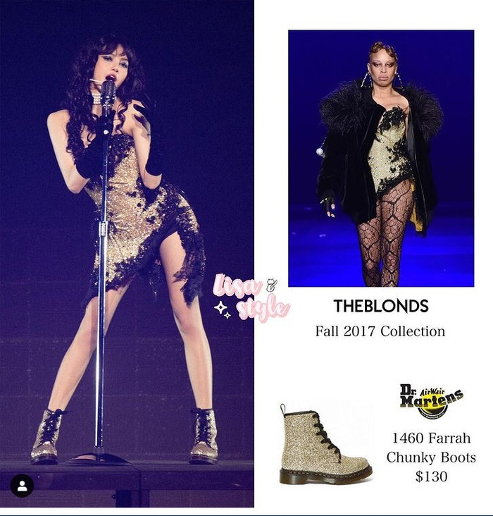 Búp bê Thái mix bộ váy cùng với boots cổ ngắn lấp lánh xuyệt tông 