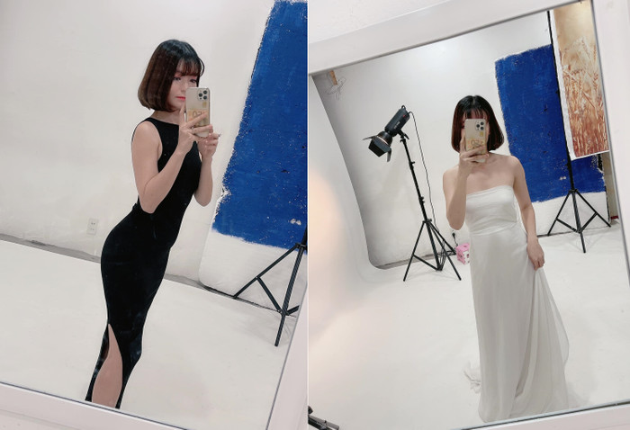 Dù mới sinh chưa bao lâu nhưng Thảo Vy đã nhanh chóng lấy lại được vóc dáng thon gọn.