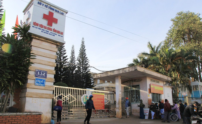 Bệnh viện đa khoa tỉnh Gia Lai bị phong tỏa. Ảnh: L.T./Zing