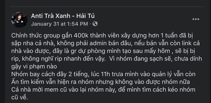 Group anti-fan Hải Tú 400K thành viên 'bay màu', loạt nhóm phụ mọc lên 'như nấm sau mưa' Ảnh 3