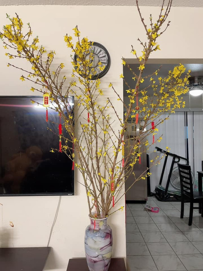 Cô cũng khoe ảnh dọn dẹp trang trí nhà mới để đón Tết 