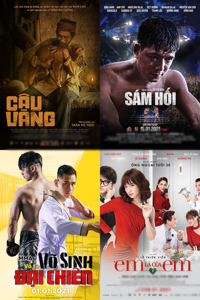 4 phim Việt ra rạp đầu năm nay.