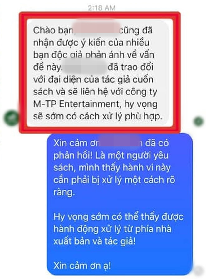 NXB cho biết sẽ gửi thư yêu cầu công ty của Sơn Tùng làm rõ.