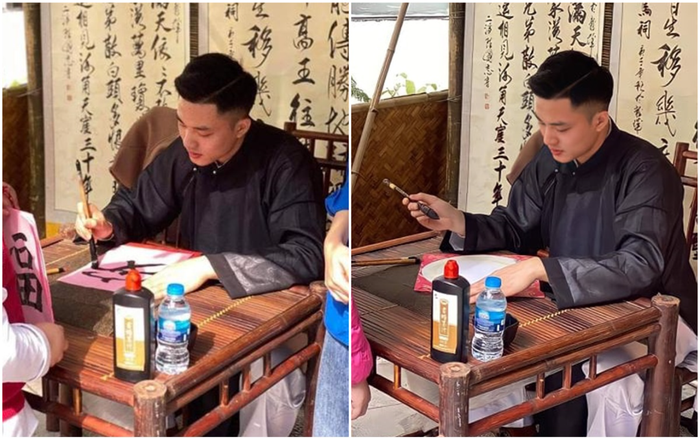 Thầy đồ điển trai cực phẩm khiến hội nữ sinh rần rần rủ nhau sang xin chữ Ảnh 2