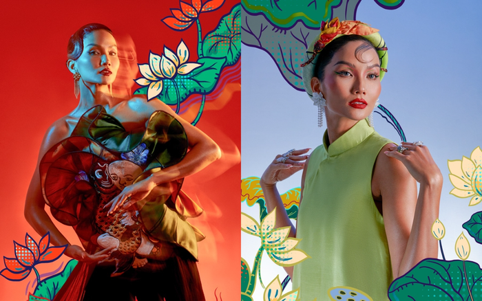 Hoa hậu H'Hen Niê tôn vinh tranh dân gian Đông Hồ trong bộ ảnh Tết Tân Sửu Ảnh 2