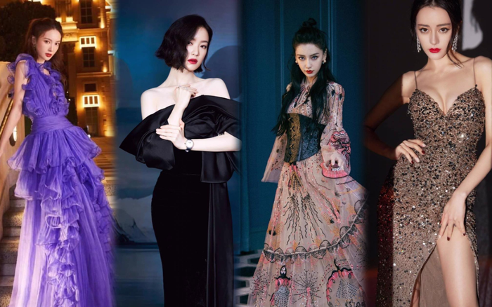 Tạo hình thảm đỏ lộng lẫy của sao nữ Cbiz, đỉnh nhất là 'tiểu' Thư Kỳ sắc sảo Ảnh 2