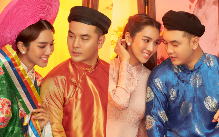 Ưng Hoàng Phúc và Kim Cương đẹp đôi trong trang phục truyền thống, lần đầu ngọt ngào song ca Ảnh 2