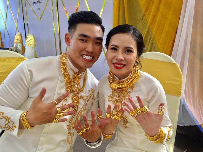Ảnh chụp lượng vàng ''khủng'' mà N.T.A.N đã trao cho em gái