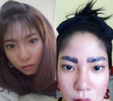 Chân mày trông giống cánh mày râu