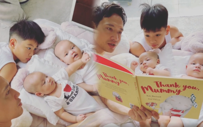 Kim Lý đọc truyện cho các con nghe, khung cảnh ấm áp khiến ai cũng 'tan chảy' Ảnh 2