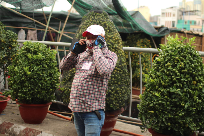 Tiểu thương tham gia đều phải mang khẩu trang