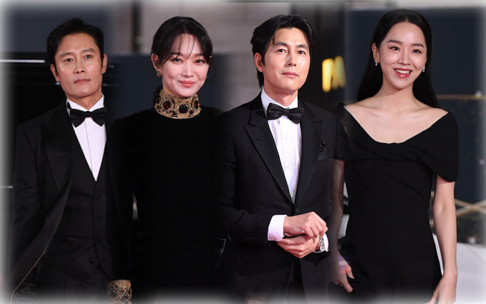 Thảm đỏ 'Rồng xanh 2020': Shin Hye Sun 'cân sắc' Shin Min Ah, Jung Woo Sung - Lee Byung Hun điển trai! Ảnh 2