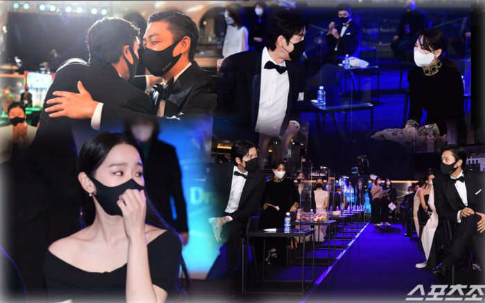 Trọn khoảnh khắc tại 'Rồng Xanh 2020': Shin Hye Sun tủi thân 1 mình, Yoo Ah In ôm chặt Lee Byung Hun! Ảnh 2