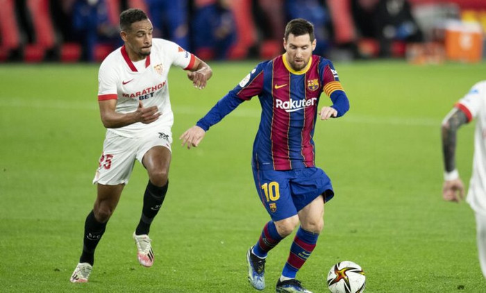 Messi không thể tạo ra khác biệt, Barca thất bại 0-2 trước Sevilla.