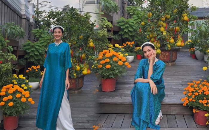 Tăng Thanh Hà dịu dàng trong tà áo dài truyền thống, xài lại phụ kiện cũ nhưng vẫn đẹp ngời ngời Ảnh 2