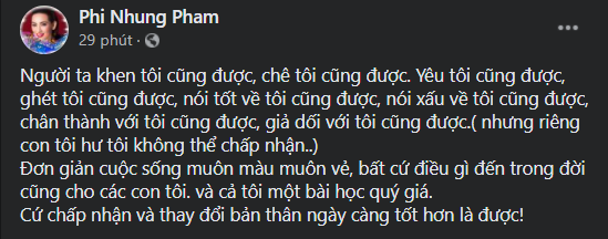 Sau đăng đàn trách Hồ Văn Cường, Phi Nhung viết tiếp tâm thư: 'Con hư tôi không thể chấp nhận' Ảnh 3