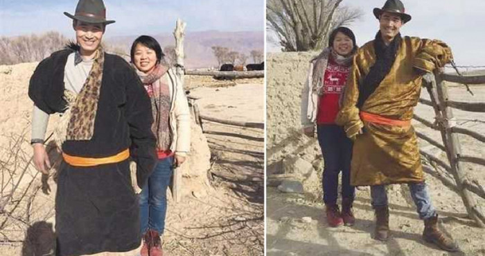 Nữ phóng viên Ma Jinyu và chồng.