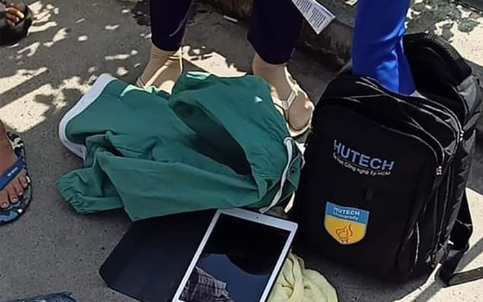 Nam thanh niên bỏ dép, balo trên cầu khiến nhiều người lầm tưởng tự tử Ảnh 2