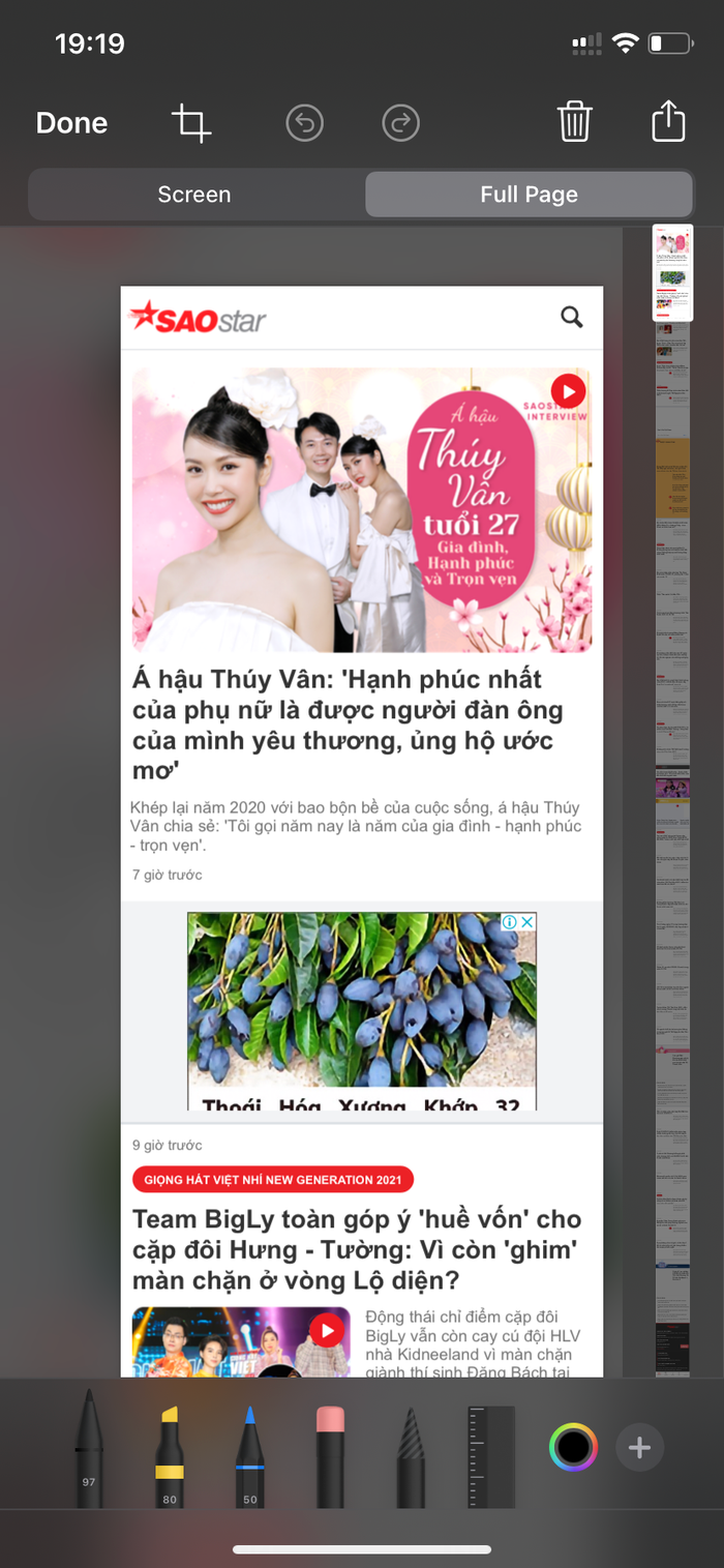 Mẹo hiếm người biết trên iPhone giúp chụp ảnh màn hình toàn bộ một trang web Ảnh 4