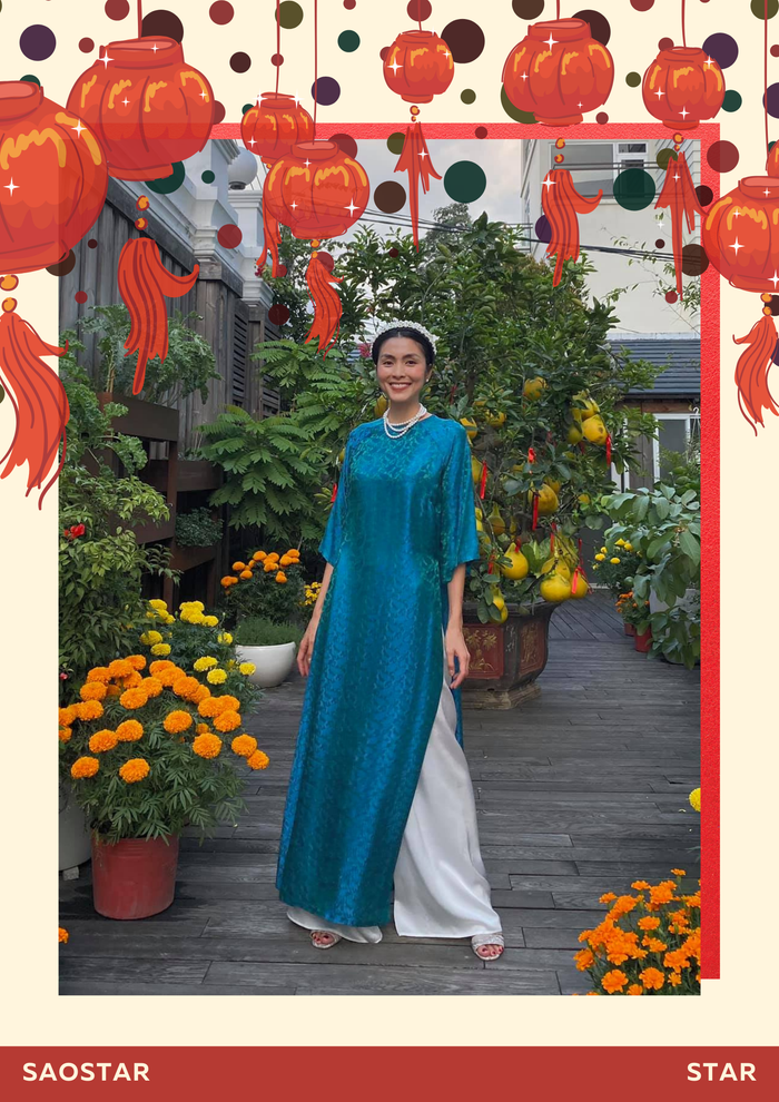 Ngọc nữ rạng rỡ trong tà áo dài, đẹp tựa như hoa.