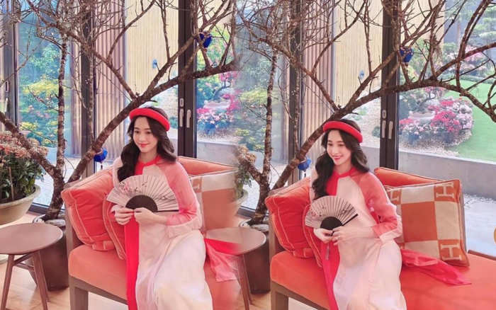 Hoa hậu Đặng Thu Thảo diện áo dài Tết đẹp đến lay động lòng người Ảnh 2