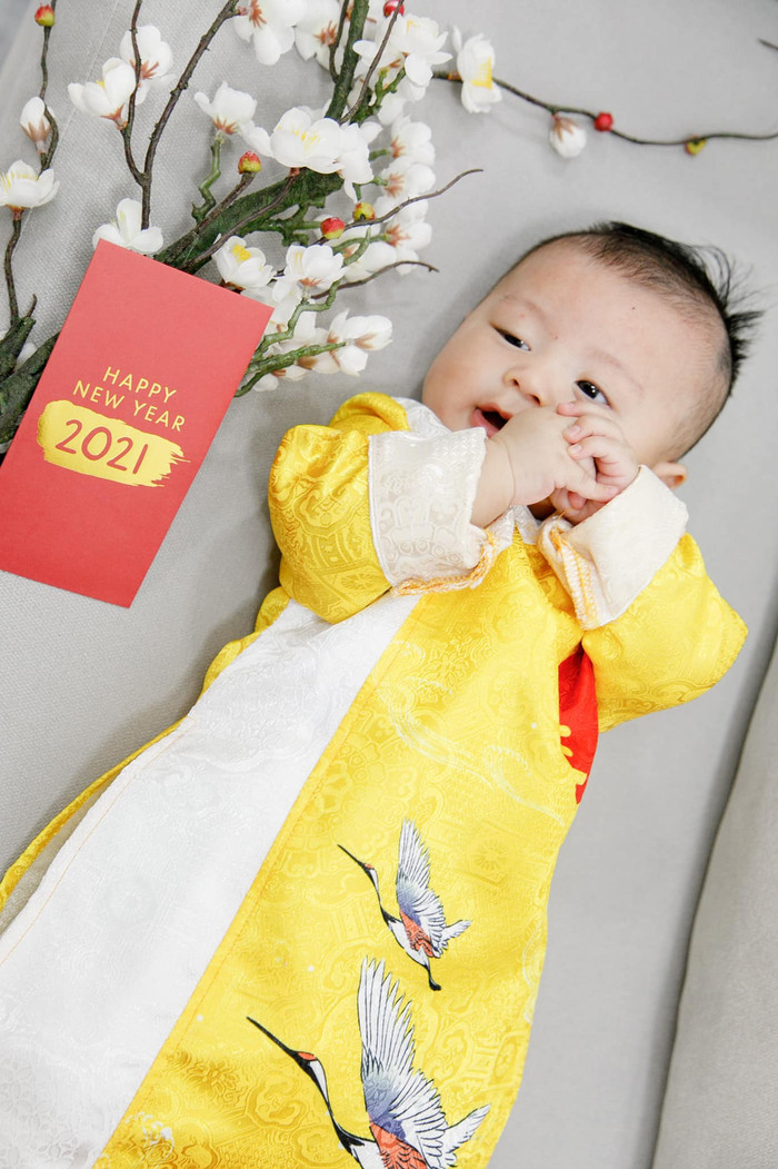 Con trai Thuý Vân và ông xã Nhật Vũ tên là Vũ Nhật Tôn, cậu bé thừa hưởng nhiều nét đẹp từ cả bố lẫn mẹ