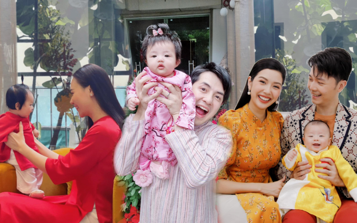 Nhóc tì nhà sao Việt diện áo dài ngày Tết: Cưng nhất hẳn là con gái Đông Nhi Ảnh 2