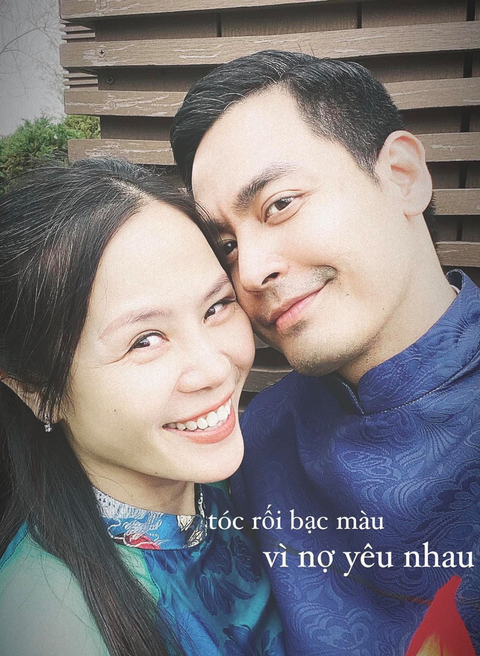 Hình ảnh cặp đôi hạnh phúc bên nhau ngày Tết được Phan Anh đăng tải trên trang cá nhân