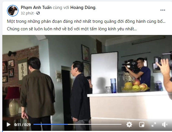 Phạm Anh Tuấn: 'Trước khi phát bệnh, bố Hoàng Dũng vẫn lạc quan, vui vẻ, hết mình với công việc' Ảnh 3