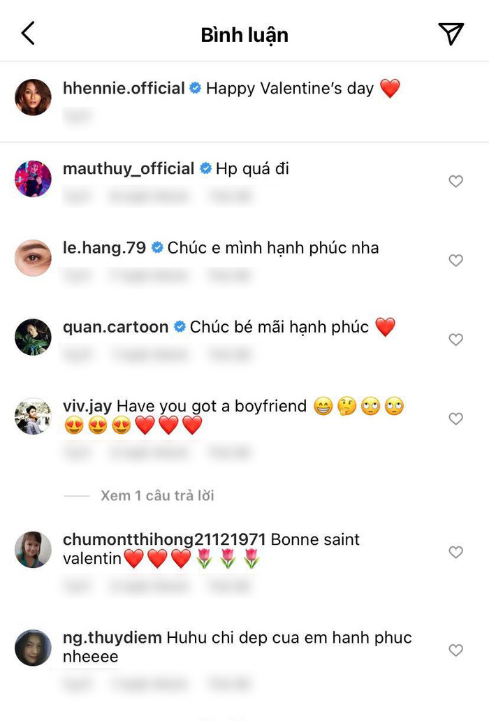 Lệ Hằng, Mâu Thủy và ca sĩ Trung Quân Idol gửi lời chúc mừng đến H'Hen Niê.