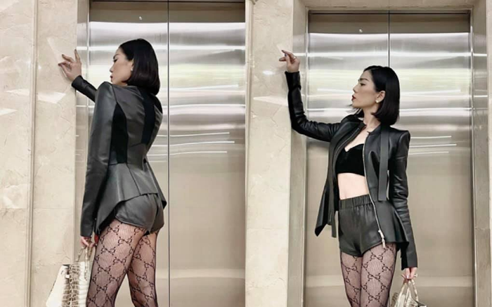 Lệ Quyên mặc đồ hở bạo khoe body 'căng đét' sau nghi vấn mang thai Ảnh 2