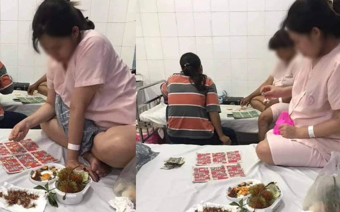 Ngỡ ngàng hình ảnh bà bầu lập sòng lô tô với chị em trong phòng chờ sinh, 'dân chơi thứ thiệt' là đây Ảnh 2