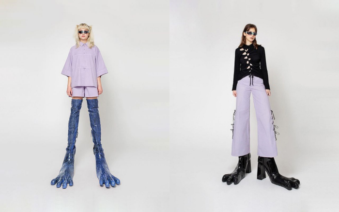 'Xỉu ngang xỉu dọc' với đôi giày chia 4 ngón chân như người sói Ảnh 2