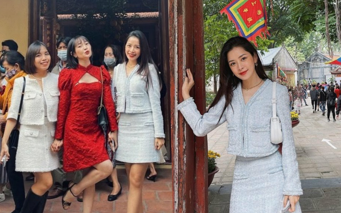 Chi Pu, Sun Ht bị dân mạng 'ném đá' mặc đồ hở hang, ngắn cũn đi lễ đầu năm Ảnh 2