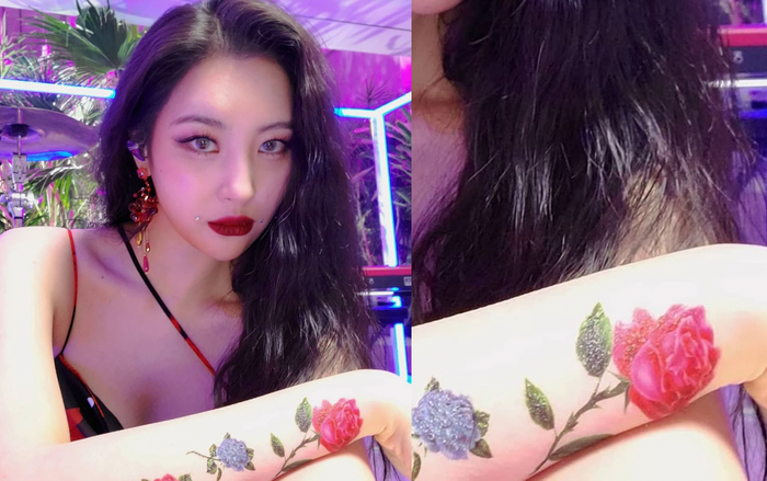 Sunmi gây sốc với loạt hình xăm hoa hồng nhân dịp comeback Ảnh 2