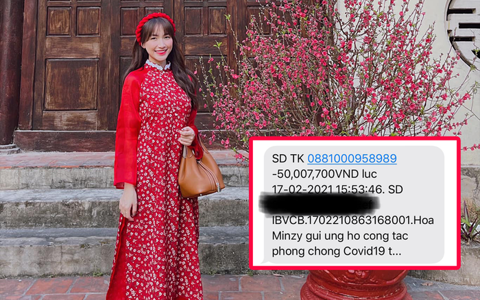 Xót xa trước tình hình dịch COVID-19 ở Hải Dương, Hoà Minzy ủng hộ tiền hỗ trợ công tác phòng chống dịch Ảnh 2