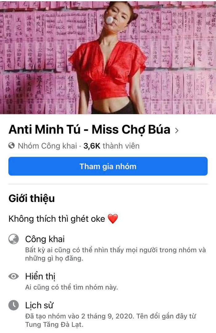 Minh Tú bị lập group anti-fan sau ồn ào mặc hở gây tranh cãi Ảnh 5