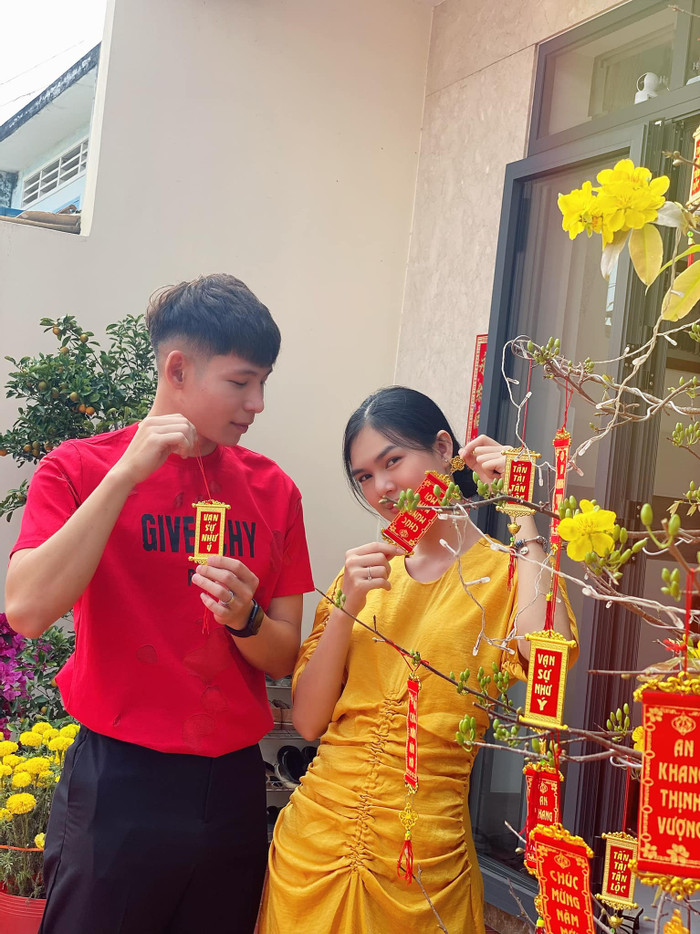 Bỏ qua nỗi đau bị cắm sừng, Lê Ngọc Trinh bây giờ rất hạnh phúc. Ảnh: FB Quang Vinh