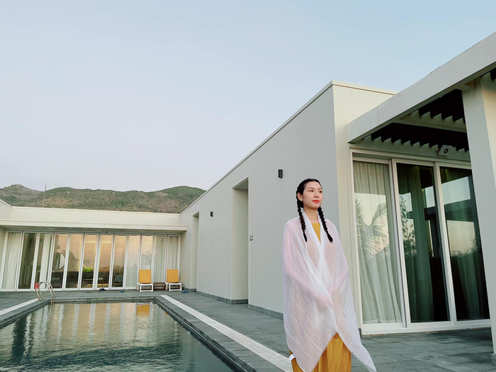 Trước đó, nàng Hậu từng chia sẻ cô đã giảm được 13kg chỉ sau vài tháng sinh con