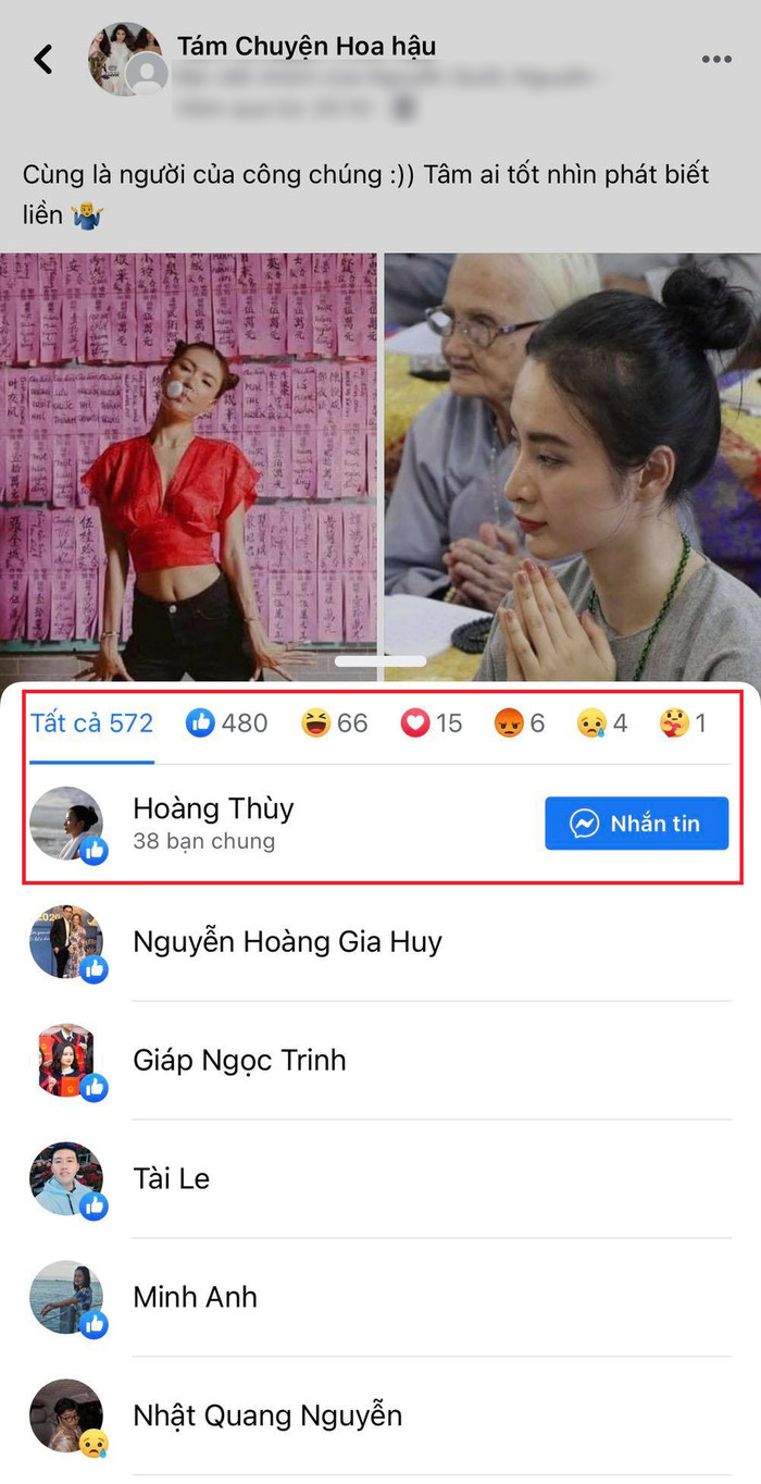 Hoàng Thùy thả like bài đăng anti-fan 'cà khịa' Minh Tú giữa ồn ào mặc hở gây tranh cãi Ảnh 4