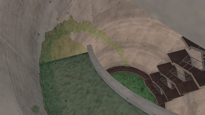 Mô phỏng dòng nước chảy vào Giếng thu khổng lồ.