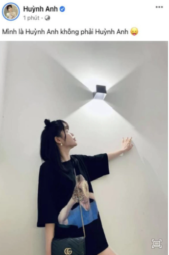 Status đậm chất ''cà khịa'' của Huỳnh Anh (Ảnh chụp từ Facebook nhân vật)