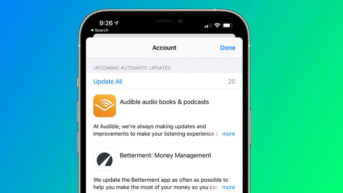 Bạn vẫn có thể nhấn vào nút 'Update All' (Cập nhật tất cả) để cập nhật tất cả các ứng dụng trên điện thoại. (Ảnh: MacRumors)