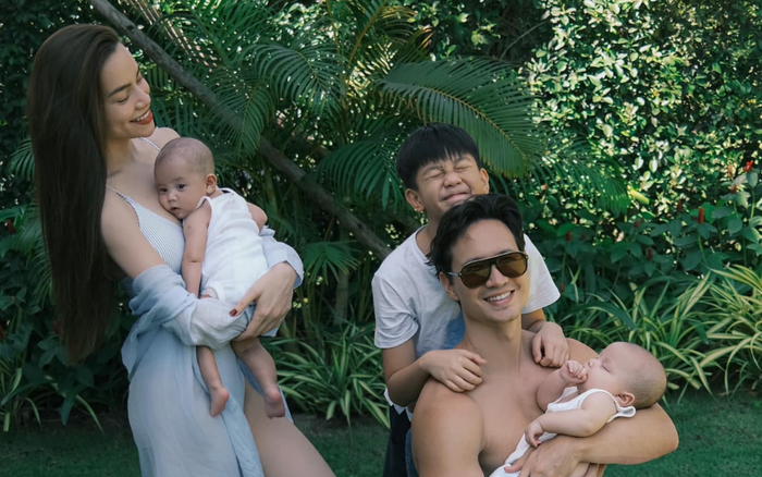 Đẳng cấp gia đình Hà Hồ - Kim Lý: Chụp ảnh bình thường visual vẫn lung linh như bìa tạp chí Ảnh 2